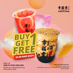 [SA] Taiwanese Bubble Tea: Buy One, Get One Free (Limit 100 Claims) @ Xing Fu Tang, Gawler Place, Adelaide