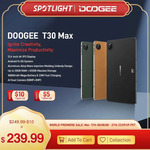 Doogee T30 Max (12.4" 4K, 8GB/512GB, 4G LTE, Widevine L1) US$219.48 (~A$337.40) Delivered @ Doogee Official Store AliExpress