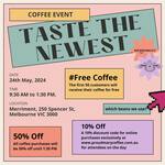 [VIC] 50 Free Cups of Coffee from 9:30am-1:30pm Friday (24/5) @ Merriment (Melbourne)