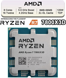 AMD Ryzen 7 7800X3D Tray CPU (No Cooler) US$322.55 / A$428.94 Shipped @ CP U Store via AliExpress