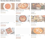 $15 Butter Chicken at Participating Stores - Delivery Only (Delivery & Service Fees Apply) @ DoorDash