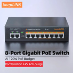 KeepLink 8-Port PoE Ethernet Network Switch with 2x Uplink Ports - AU Plug US$27.57 (~A$41.80) Delivered @ KeepLink AliExpress