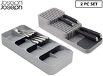 Joseph Joseph DrawerStore 2-Piece Cutlery & Knife Organiser Set $23.20 + Delivery ($0 with OnePass) @ Catch