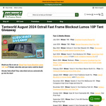 Win an OZtrail Fast Frame BlockOut Lumos 10P Tent Worth $1,499.99 from Tentworld