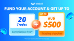 Sign-up for 20 Fee-Free Trades, Deposit & Maintain Min. $2,000/$20,000 for $50/$500 in Trading Vouchers @ Webull