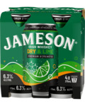 Jameson Dry Irish Whisky 6.3% 4-Pack 375ml $24 + 50% ShopBack Cashback @ BWS