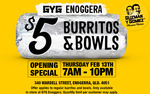 [QLD] $5 Burritos & Bowls @ Guzman y Gomez (Enoggera)