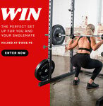 Win a Home Gym Setup Inc. PR100 + Lat Attachment + 377 Bench + 100kg Black Bumpers + More from Flex Fitness Equipment