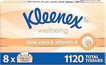 Kleenex Aloe Vera 3 Ply Facial Tissues (8x 140 Pack) - $23.92 ($21.53 S&S) + Delivery ($0 with Prime/ $59 Spend) @ Amazon AU