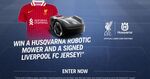 Win a Husqvarna Automower Aspire R4 Robotic Lawn Mower + Installation + a Signed Liverpool FC Jersey from Husqvarna