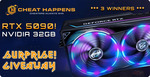 Win 1 of 3 NVIDIA GeForce RTX 5090 Graphics Cards from Cheat Happens