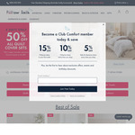 Free Standard Shipping (Excludes Bulky & Oversized, Save $9.95 for Orders under $160) @ Pillow Talk