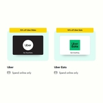 10% off Uber & Uber Eats eGift Cards @ Giftcards.com.au