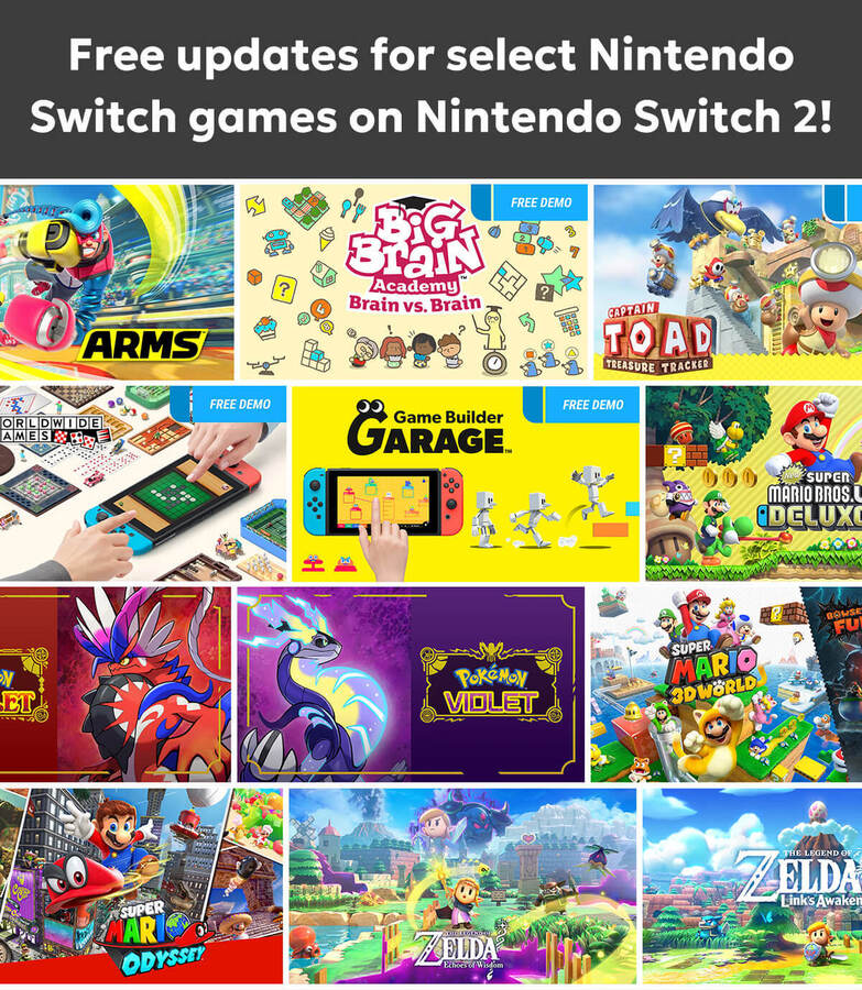 [Switch 2] Free Updates for Select Nintendo Switch Games @ Nintendo