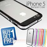 2x TPU Soft Plastic Metal Button Bumper Cases for Apple iPhone 5 for $1.99 Free Postage