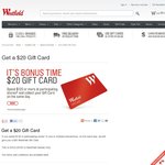 Spend $120 in Participating Westfield Garden City QLD Stores on The Same Day Get a $20 Gift Card
