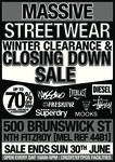 Streetwear Clearance Sale - Mossimo, Superdry, Diesel - Brunswick Street (MELB) - up to 70% OFF