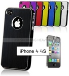 (Was $5.99) $1 New Aluminum Case for Apple iPhone 4 4S Bonus Screen Protecto Free Shipping