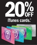 20% off iTunes Cards @ Target 14th November