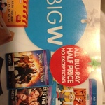 All Blu-Ray 50% off @ Big W - One Day Only Sat Dec 7th + More