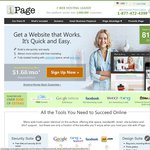iPage Web Hosting: USD $1.00/Month, Includes 1x Domain-Name ($15 Fee if You Leave Early)