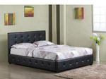 PU Leather Queen Size Gas Lift Storage Bed - BLACK $299 + $76.25 Shipping @ Deals Direct