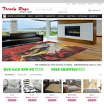Extra 10% off on Already Discounted Rugs, Free Shipping on All Rugs Online @ Trendy Rugs