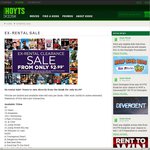 Hoyts Kiosk Ex-Rental Movies $2.99 Each (Includes Blu-Ray & 3D) HUGE LIST
