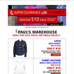 $10 Clearance Offers at Pauls Warehouse [Tommy Hilfiger, Levis + More]
