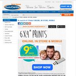 6 X 4" Digital Prints 9c Online, in Store and Mobile @ Harvey Norman