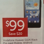 Voda G526 Huawei Mobile 4G $99 @ Target from 30 Oct 2014