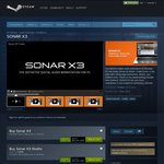 Expired: Cakewalk Sonar X3 and DLC: 50% off on Steam