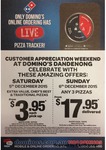Domino's Dandenong VIC $3.95 Any Large Pizza + Delivery Deal