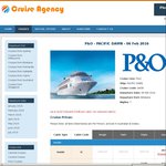 P&O Pacific Dawn - ex Brisbane - $48 pp/pn Inside Quad (7 Nights, $335pp Total) via CruiseAgency