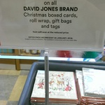 90% off David Jones Christmas Gift Wrap, Cards etc