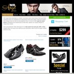 2 Pairs of Men's Designer Shoes from MR Angel Shoes for $299 (Save $99)