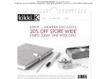 KiKKi 20% Discount! Storewide!