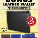 Free Wallet with Purchases over $20 @ Lowes