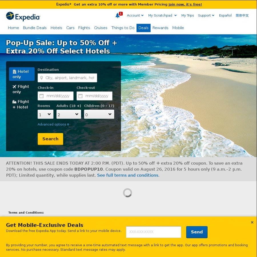 Expedia US 20% off Hotels - OzBargain