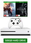 [EB Games] 500GB Xbox One S Console + Battlefield 1 (D/L Code) and The Elder Scrolls V: Skyrim Special Edition - $398.00