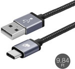 BlitzWolf Braided 3m USB Type-C Cable (Red or Black) $8.49 US (~$11.38 AU) Shipped @ Banggood