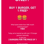 Deliveroo - Buy 1 Burger, Get One Free