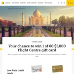 Win 1 of 61 $5,000 Flight Centre Gift Cards [Apply for Retail Credit Card or Personal Liability Business Commbank Credit Card]