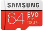 Samsung EVO Plus 64GB UHS-I U3 Class 10 MicroSDXC Card $20.99 US (~$26.95 AU) Delivered @ GeekBuying