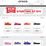 Deals from $11 @ Crocs (up to 80% off) ONE DAY ONLY