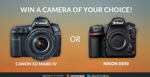 Win Your Choice of a Canon 5D Mark IV or Nikon D850 DSLR Camera from David Molnar & Lensrentals