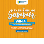 Win 1 of 2 Endless Summer Packs Worth $2,500 Each or 1 of 5 Apple iPads from Southern Cross Uni [QLD, VIC and NSW Residents]