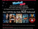 5 Australian Release DVD Movies $25 (POSSIBLY USED; Free Delivery to Some Location in VIC)