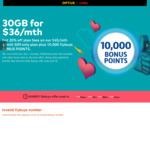 Get 20% off Selected Optus SIM Only Plan Fees and Collect 10,000 Flybuys Bonus Points (Worth $50)