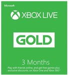 6 Months of Xbox Live Gold Subscription for $34 (Buy 3 Months Get 3 Months Free) @ EB Games